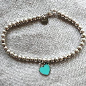 bracelet Tiffany & Co. sterling silver blue heart